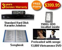 Standard Hard Disk Karaoke Jukebox With Vietnamese DVD songs