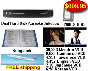  Karaoke Player with English songs &  DVD songs 