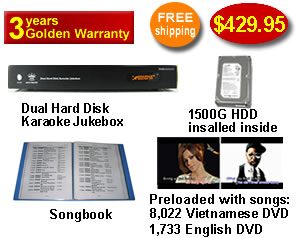 Vietnamese Karaoke Player with English songs & Vietnamese DVD songs 