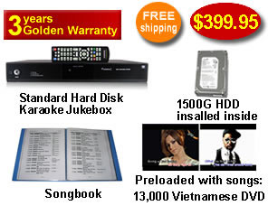 Vietnamese Karaoke Jukebox with 11,303 Vietnamese VCD songs 